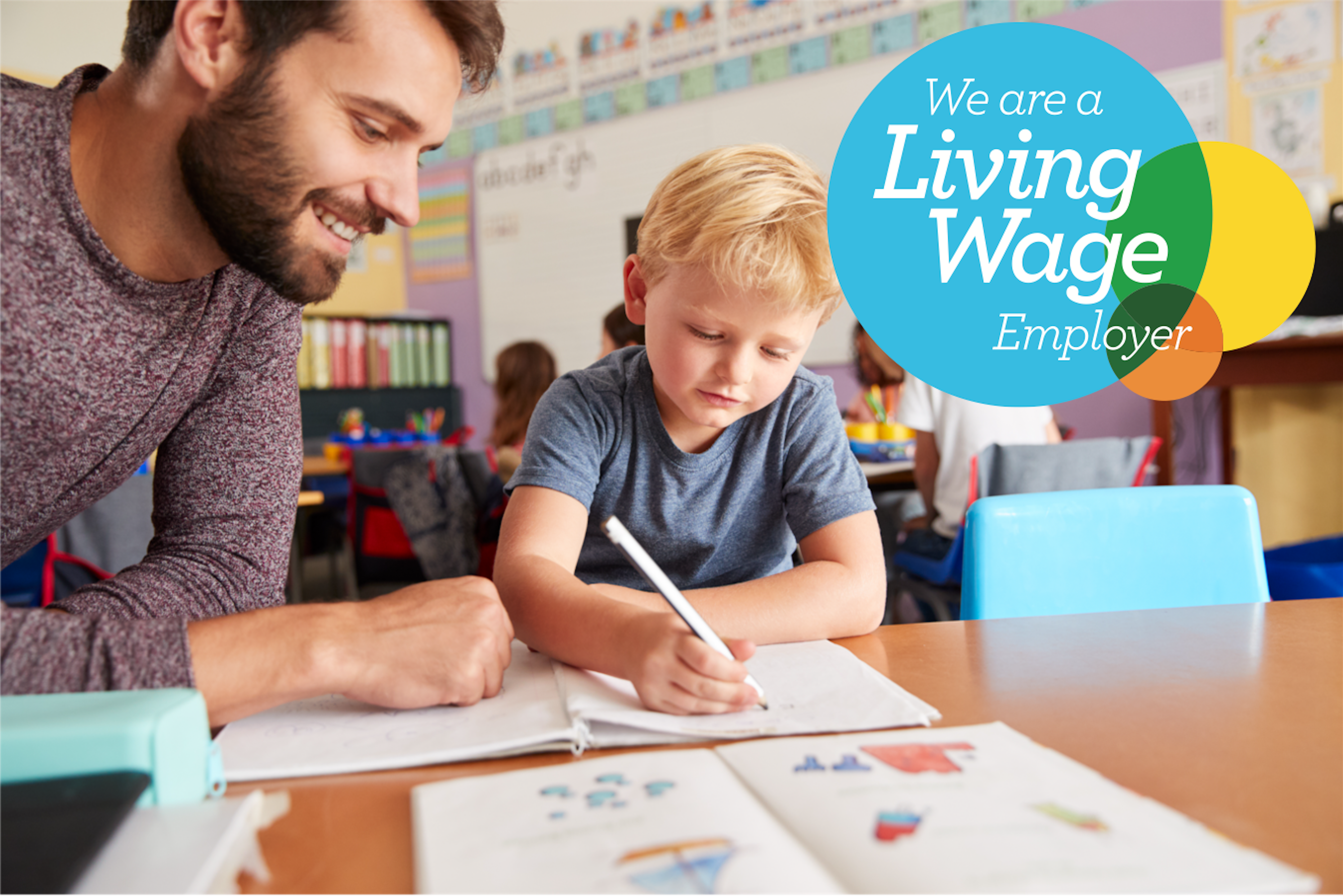 Teaching Assistant helping child